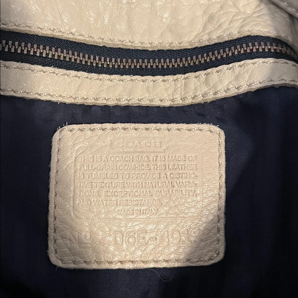 Coach Tan Leather Backpack